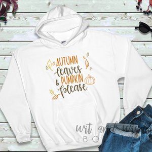 Autumn Leaves & Pumpkin Please Fall Shirt